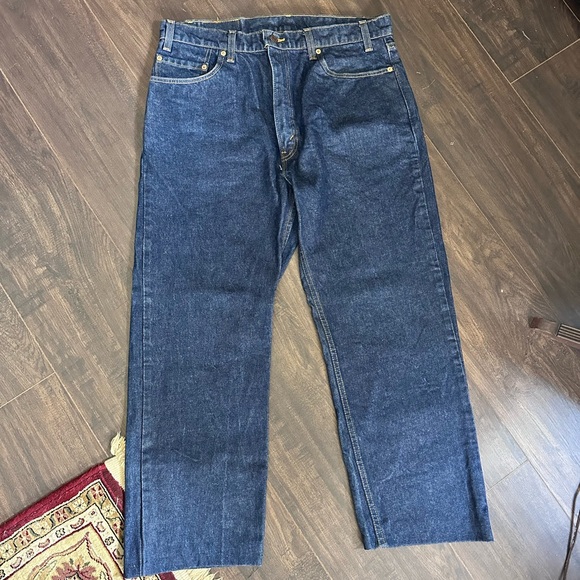 Levi’s VTG made in USA 505 straight leg indigo raw denim jeans - Picture 1 of 13